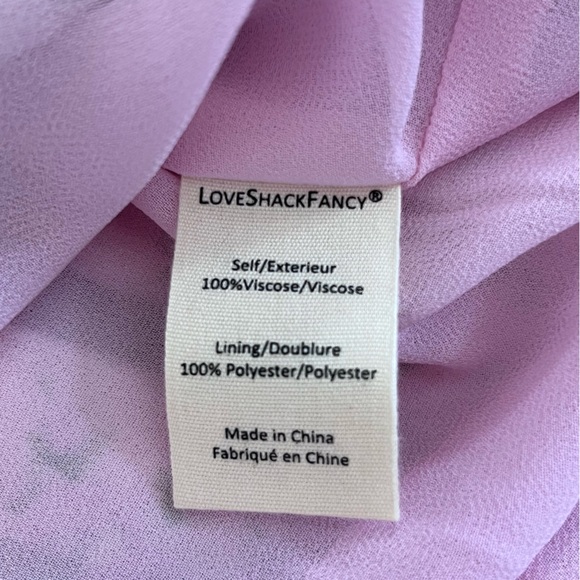 Loveshackfancy Tiered Floral Mini Skirt Blushing Pink Ruffle Coquette Size Small - Picture 11 of 12